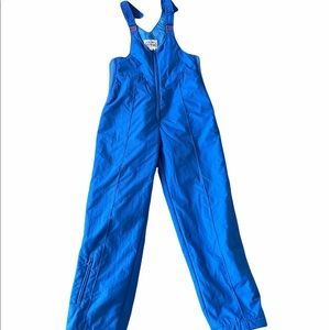 Vintage Blue Ski Bib